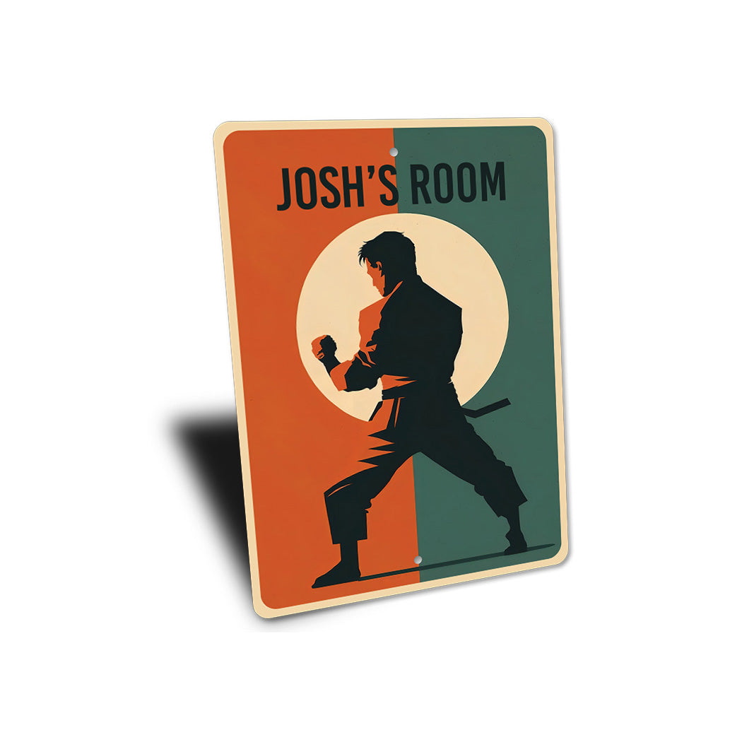 Custom Boy Room Karate Sign