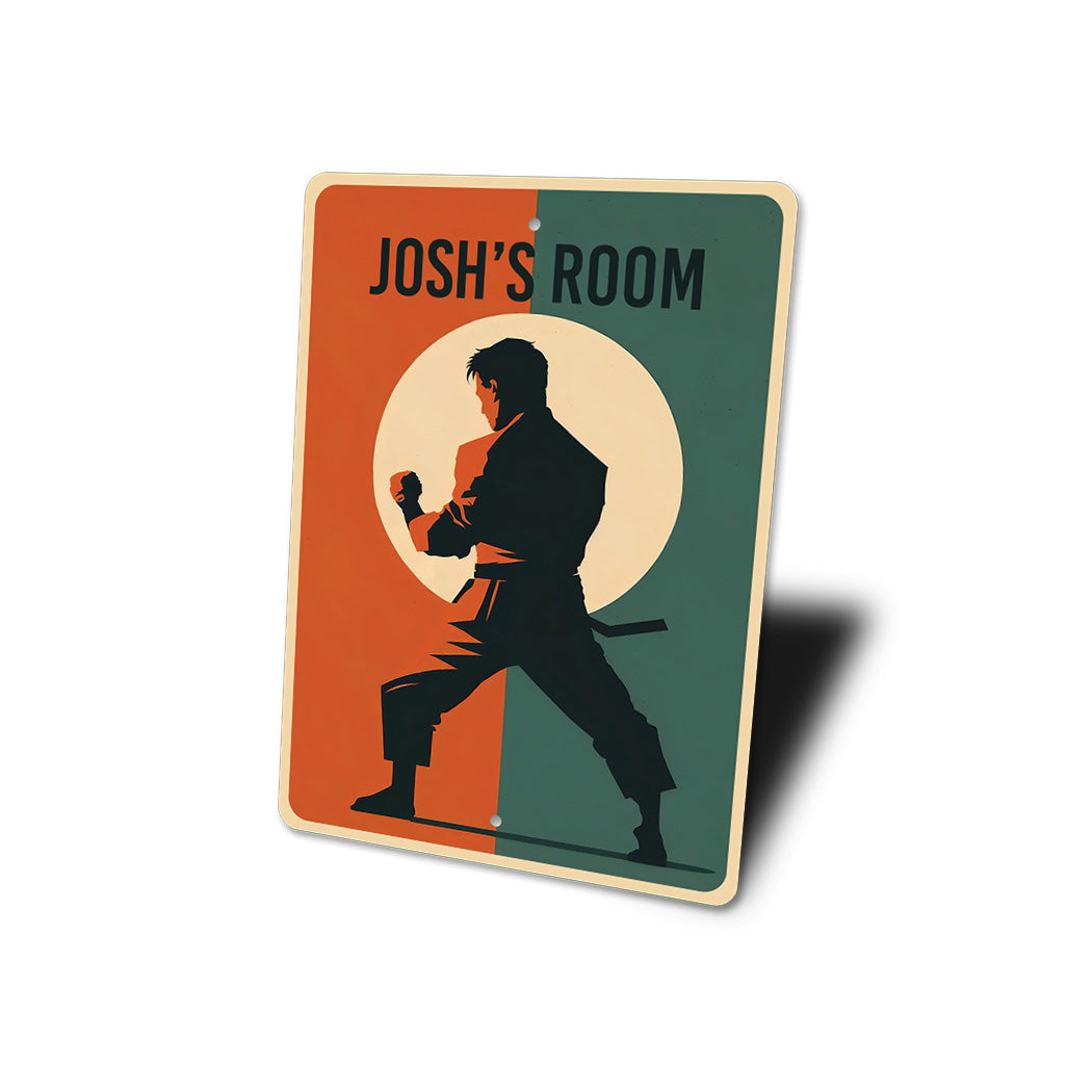 Custom Boy Room Karate Sign