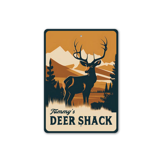 Wilderness Deer Shack Personalized Sign