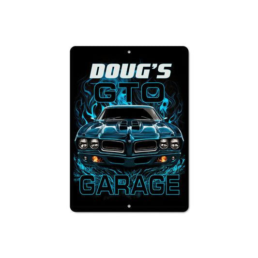 Pontiac GTO Garage Sign