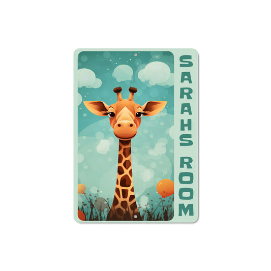 Giraffe Kid Room Sign