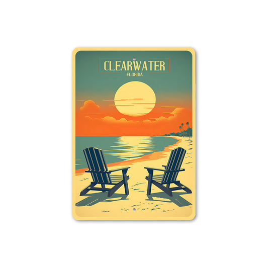 Clearwater Florida Beach Sunset Sign