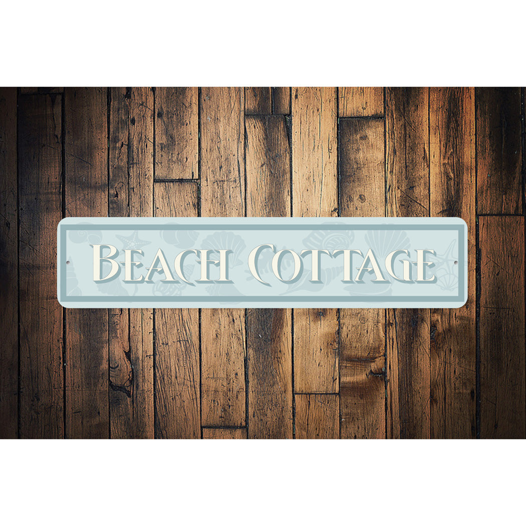 Beach Cottage Shells Sign