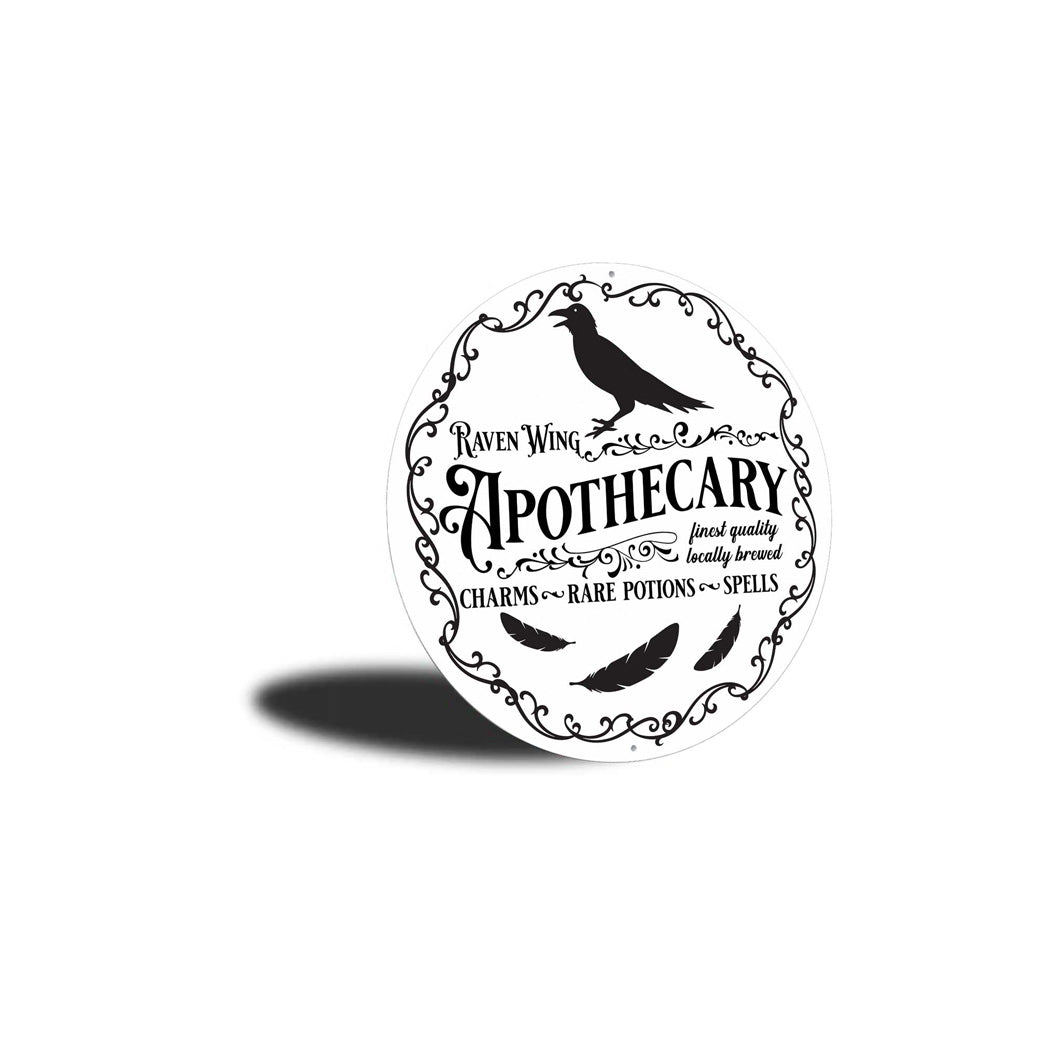 Raven Wing Apothecary Halloween Sign