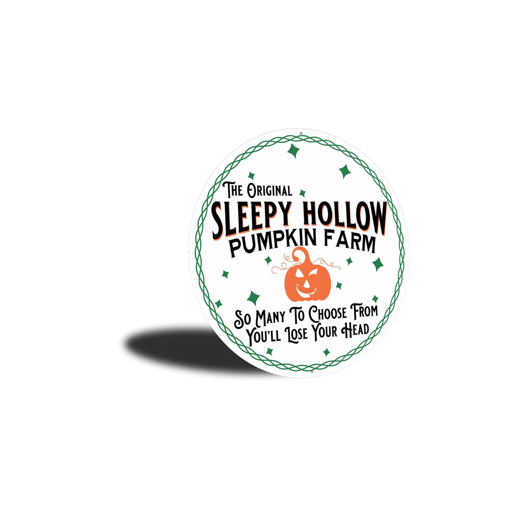 Sleepy Hollow Pumpkin Farm Halloween Sign