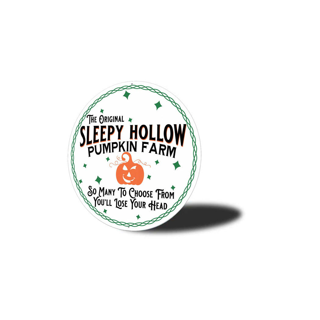Sleepy Hollow Pumpkin Farm Halloween Sign