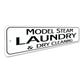 Model Steam Laundry Sign