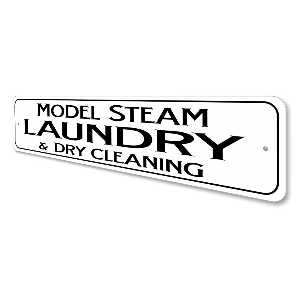 Model Steam Laundry Sign