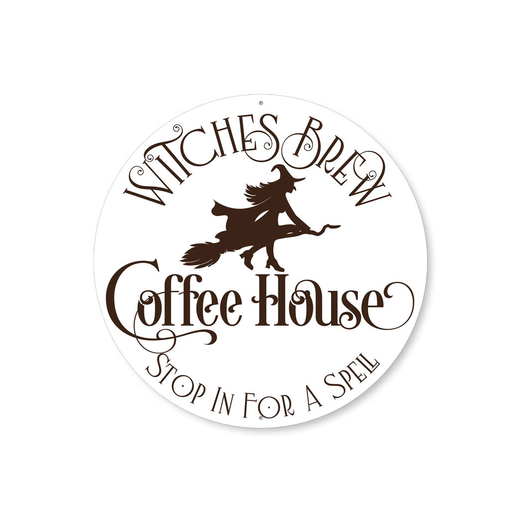 Witches Brew Coffee House Halloween Sign